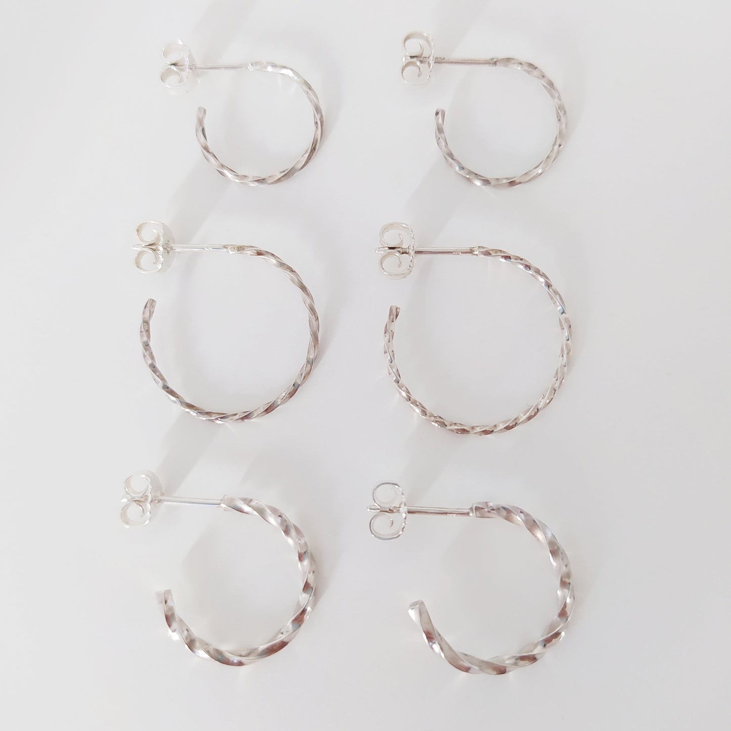 Cody | golden mini twisted hoop ear studs