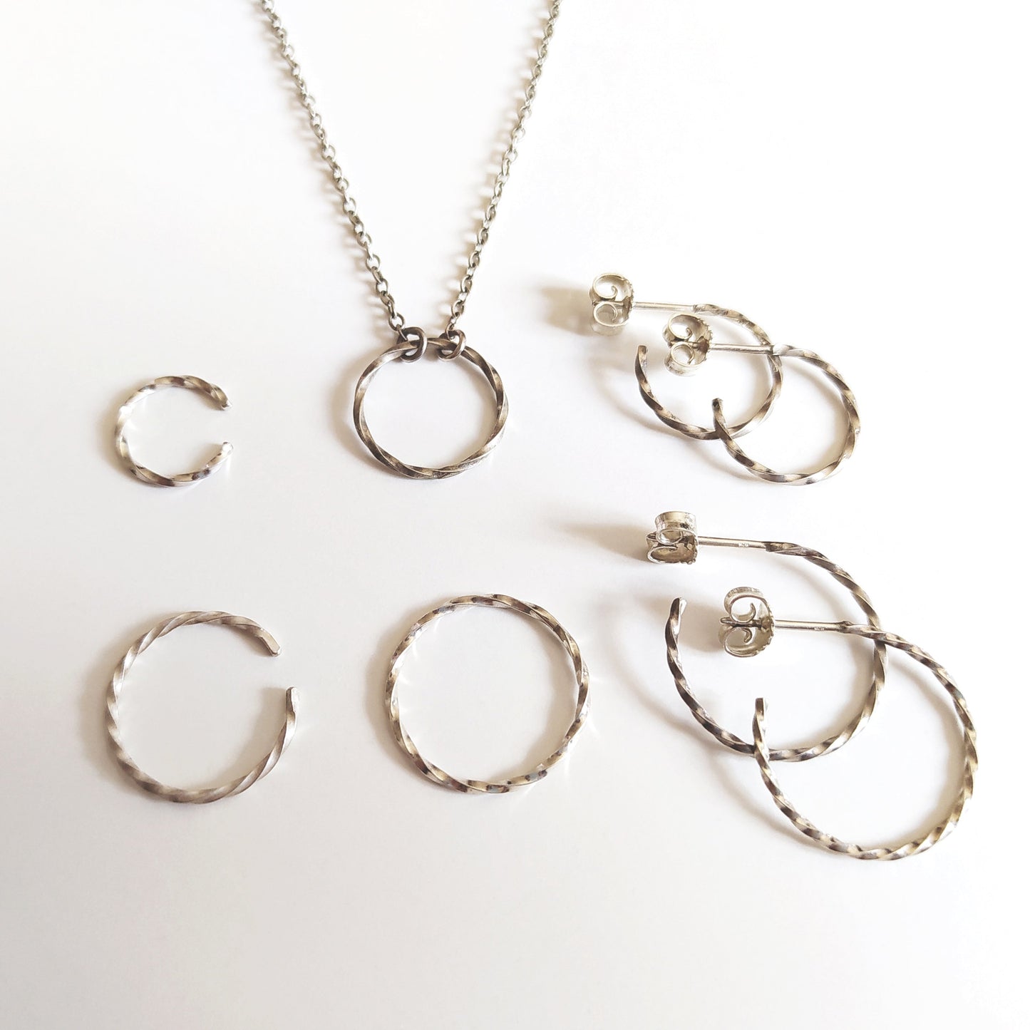 Cody | golden mini twisted hoop ear studs