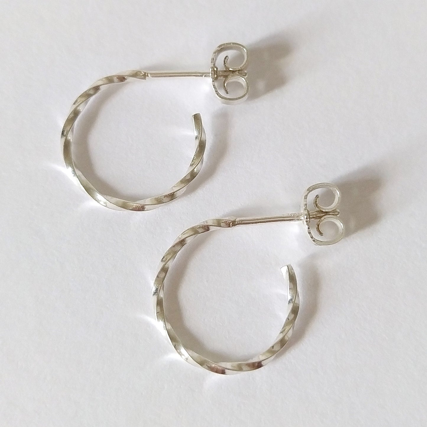 Cody | golden mini twisted hoop ear studs