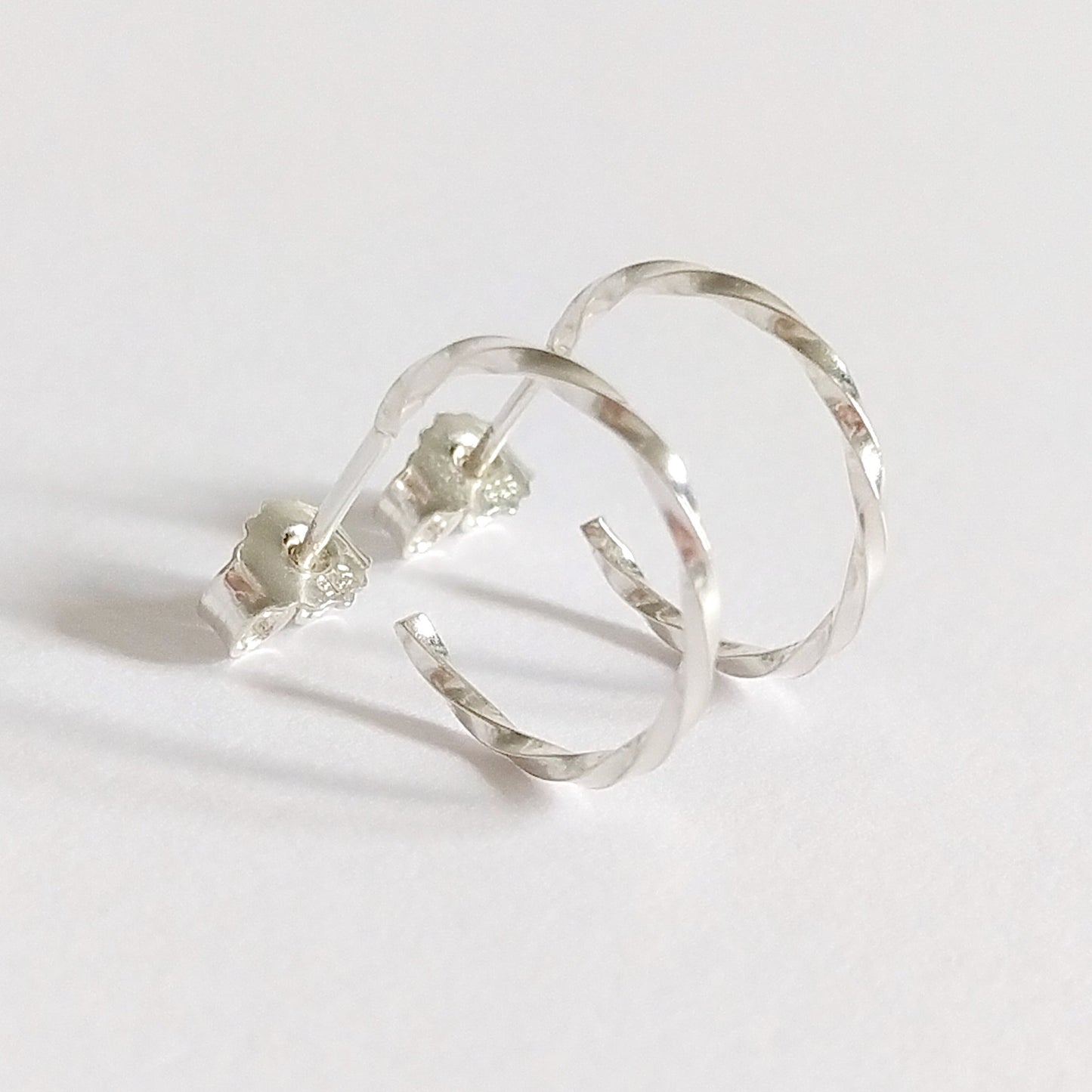 Cody | golden mini twisted hoop ear studs