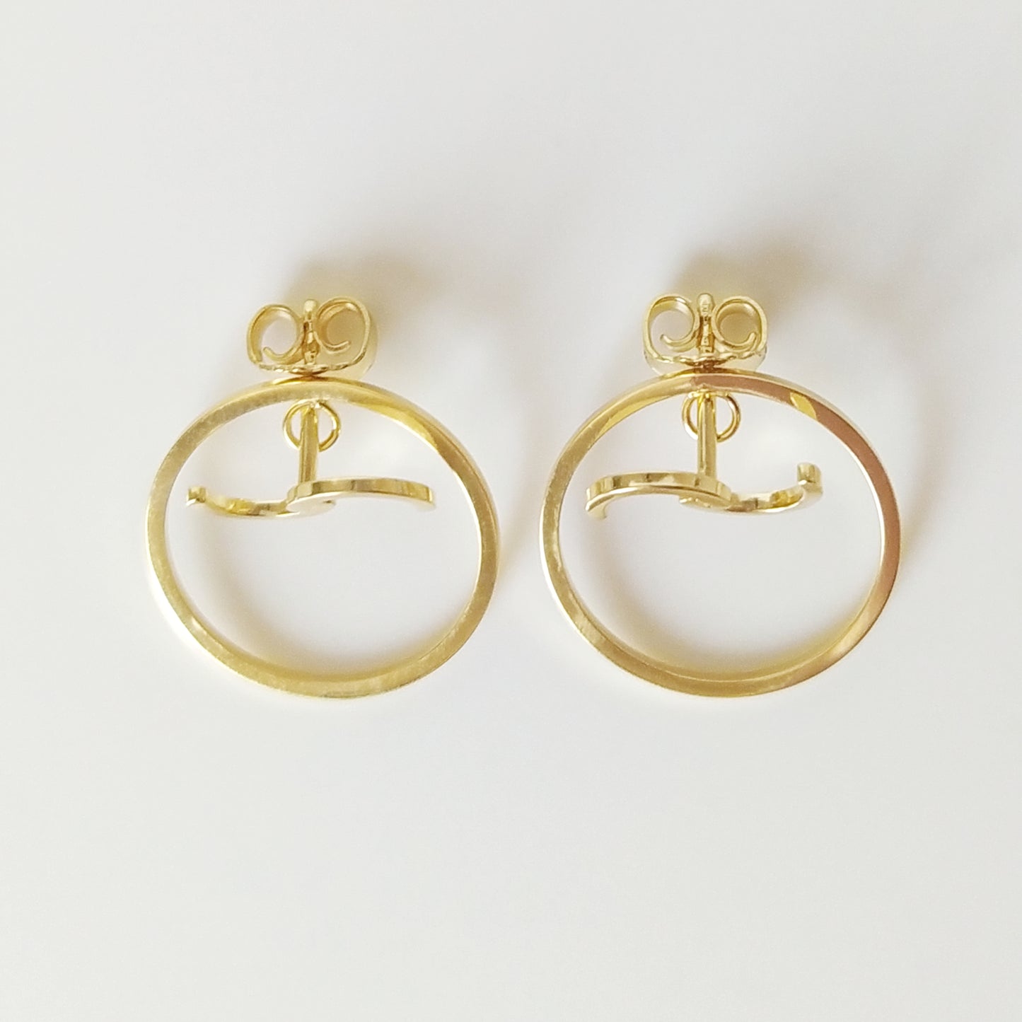 Golden Sadie | S-shaped ear studs
