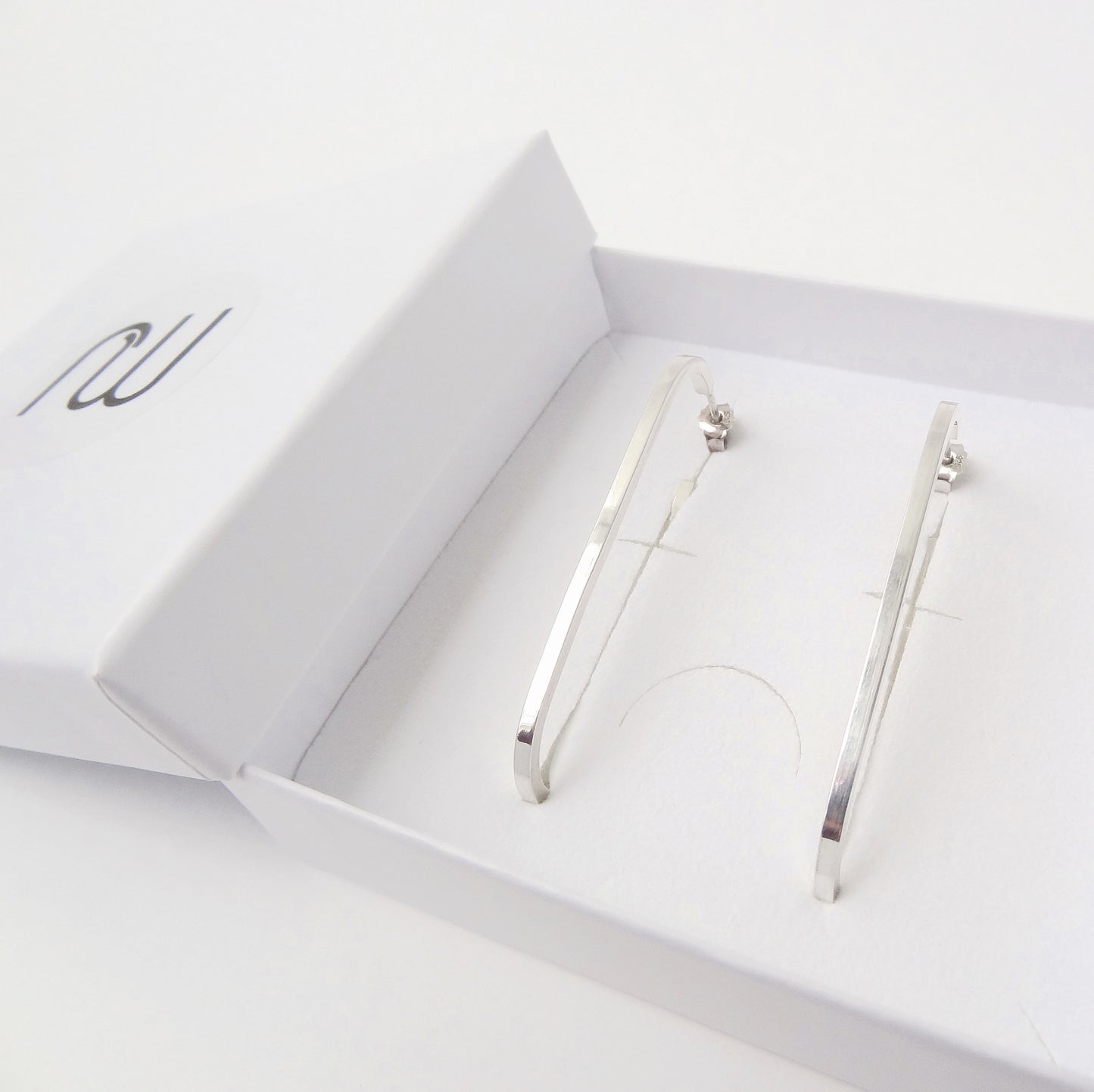 Agnes | long oval chain link earrings