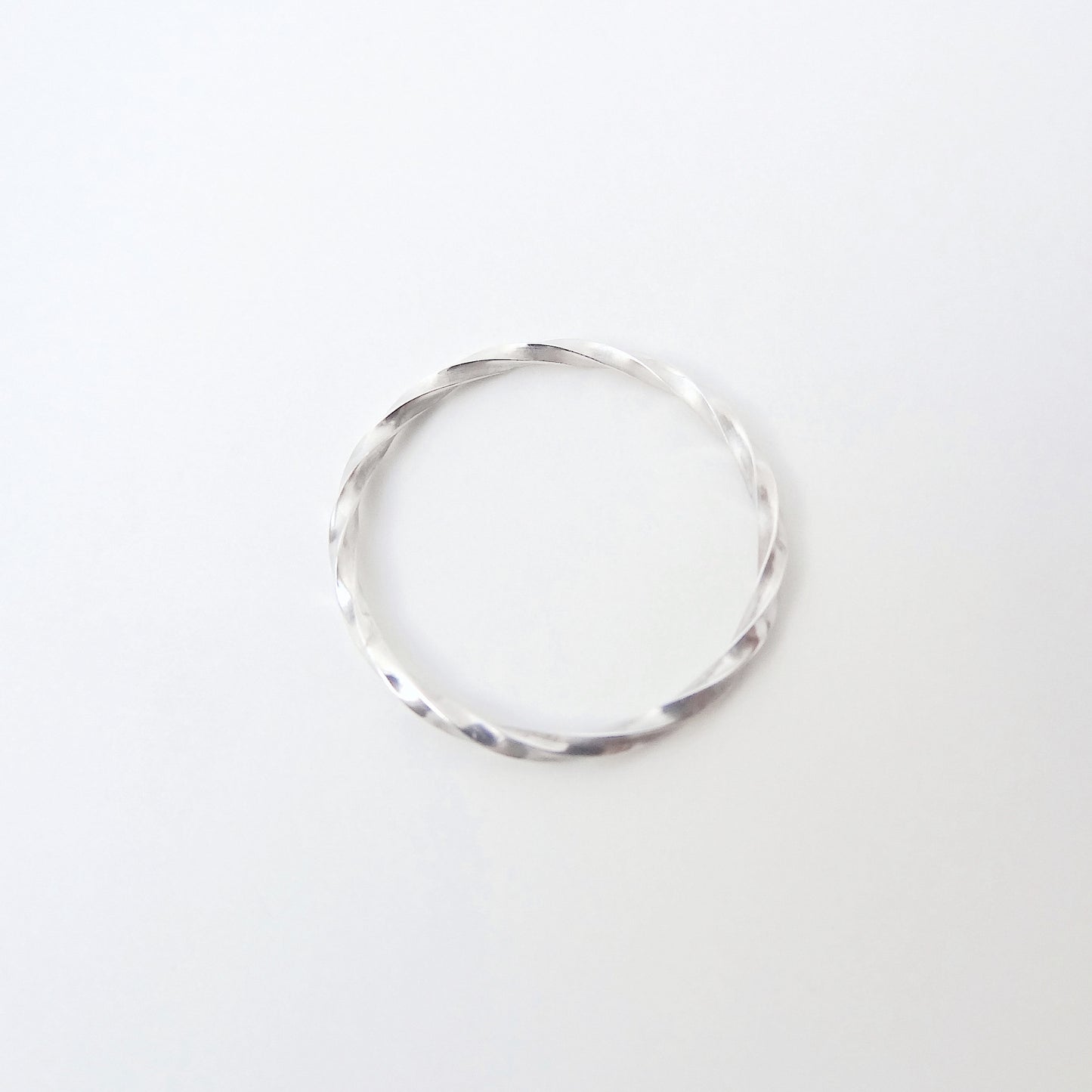 Darcy | skinny twisted silver ring
