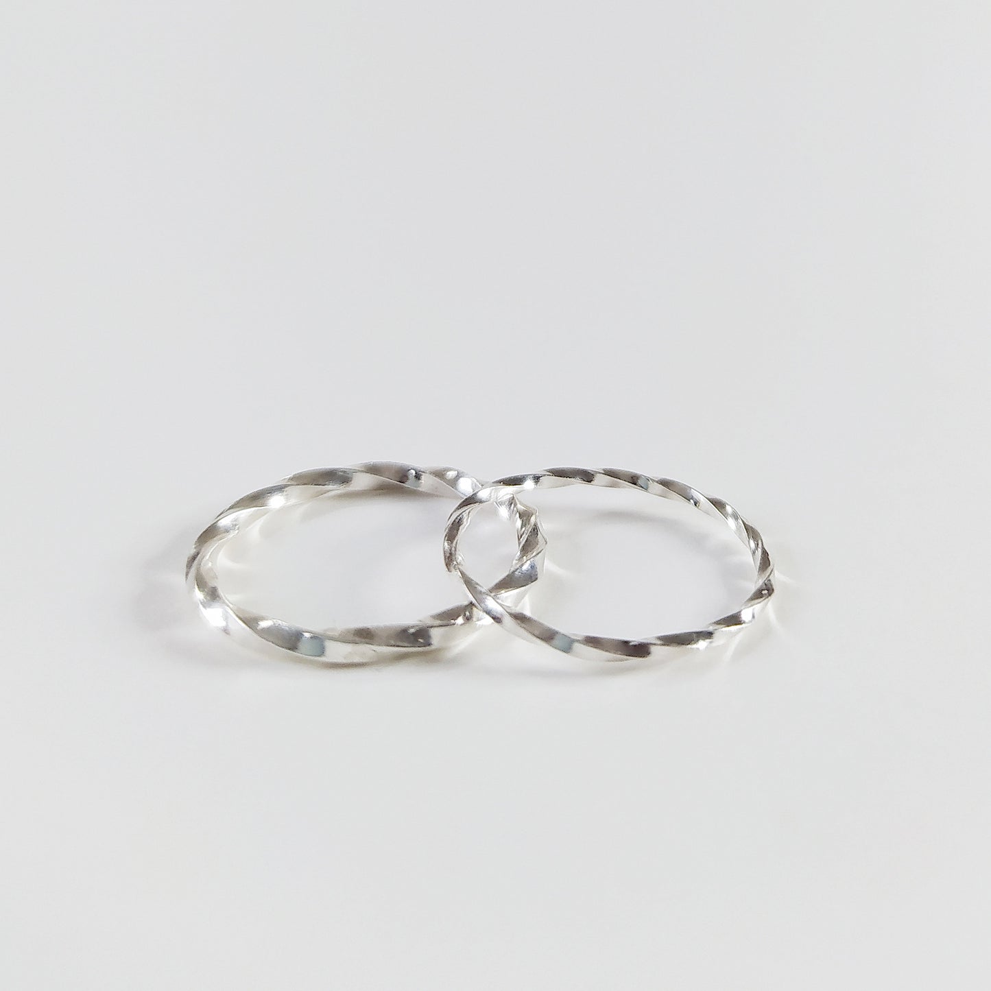 Darcy | skinny twisted silver ring
