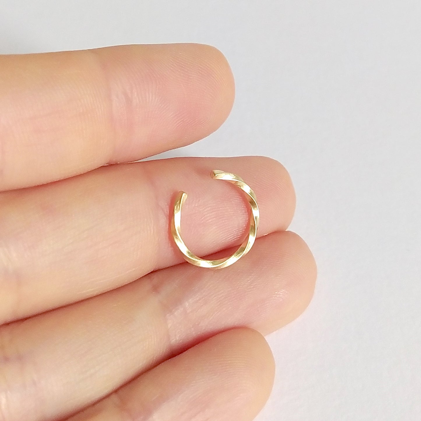 Maya | tiny golden twisted ear cuff