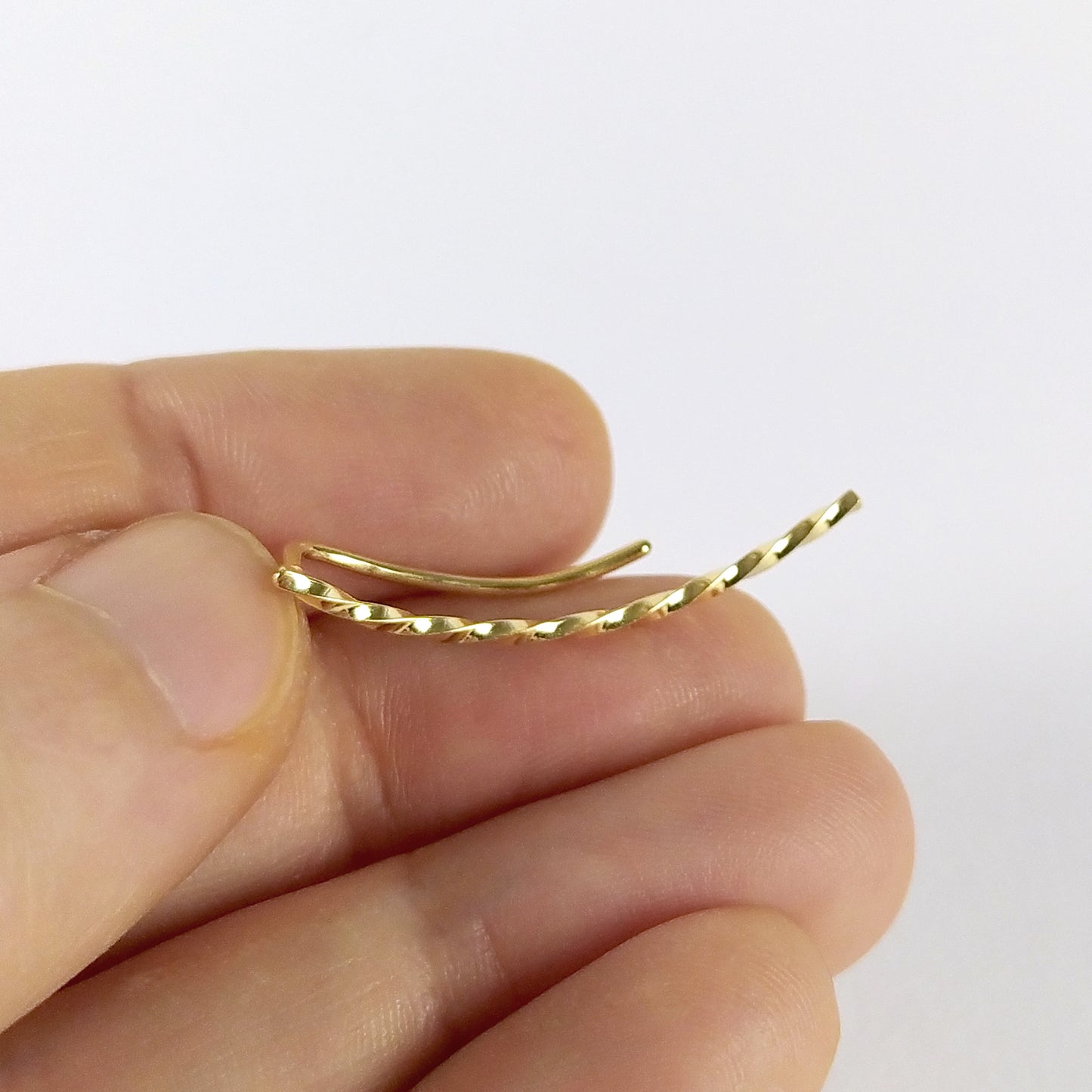 Jonie | golden dainty twisted ear climber
