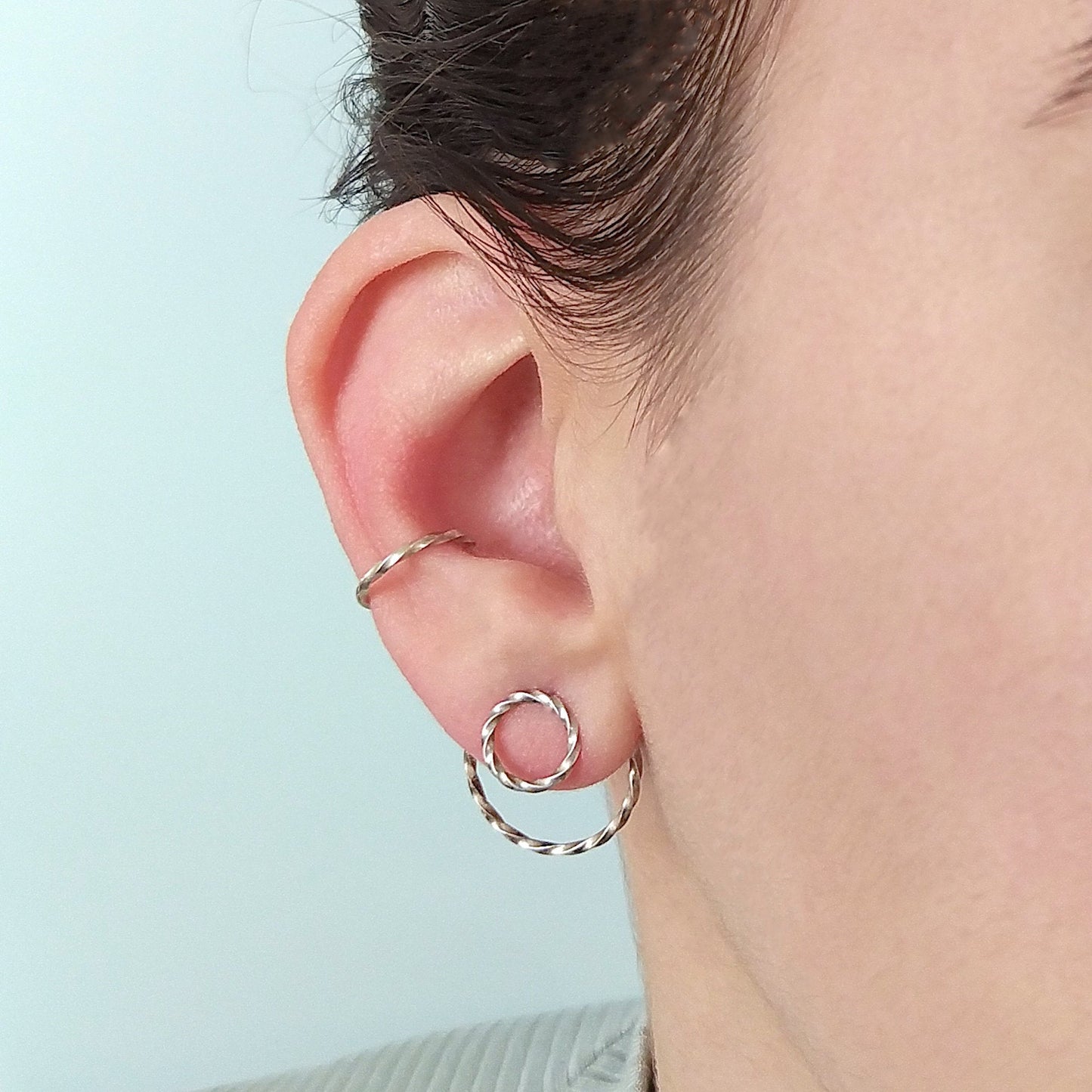 Maya | tiny twisted ear cuff