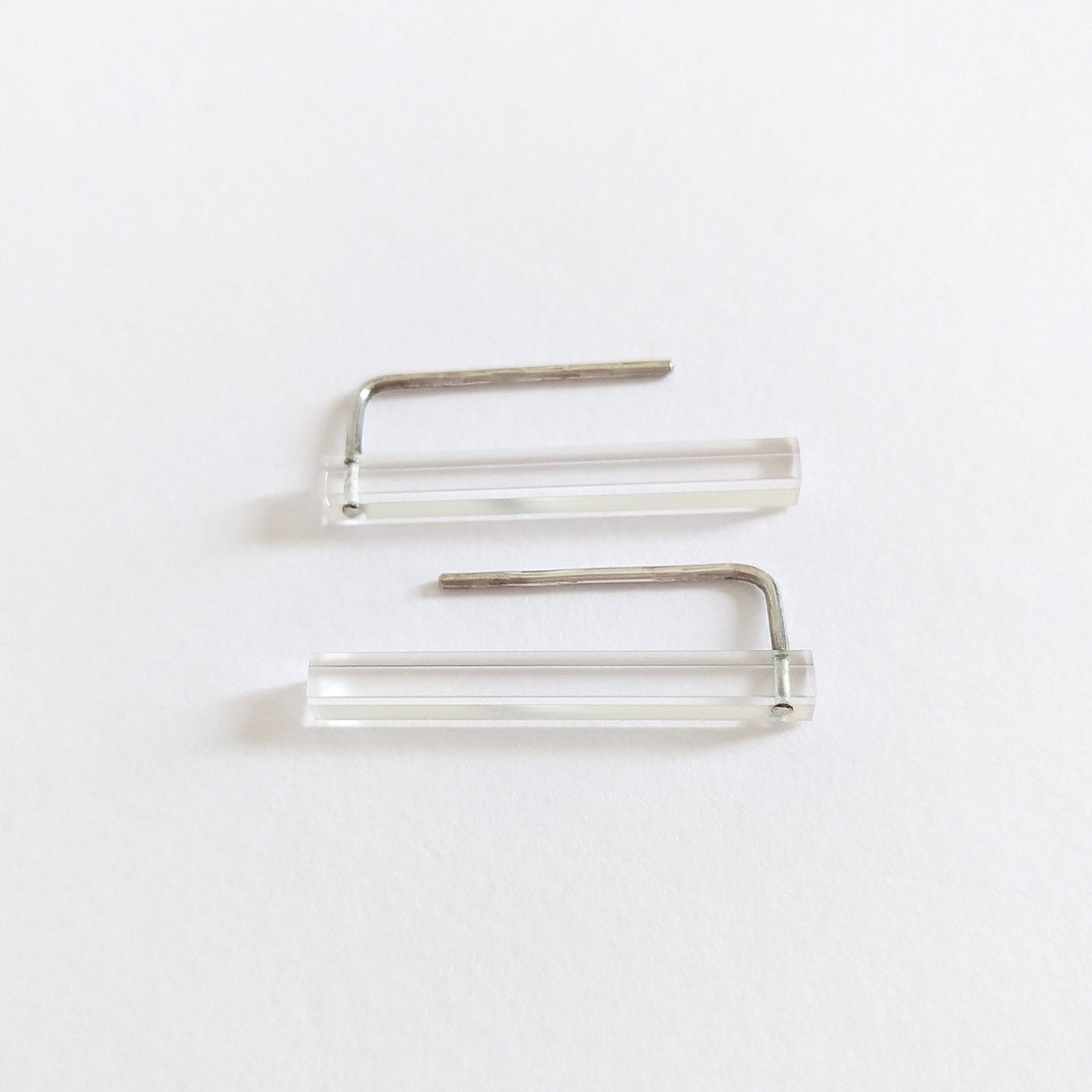 transparente Stab Ohrringe | Viviane