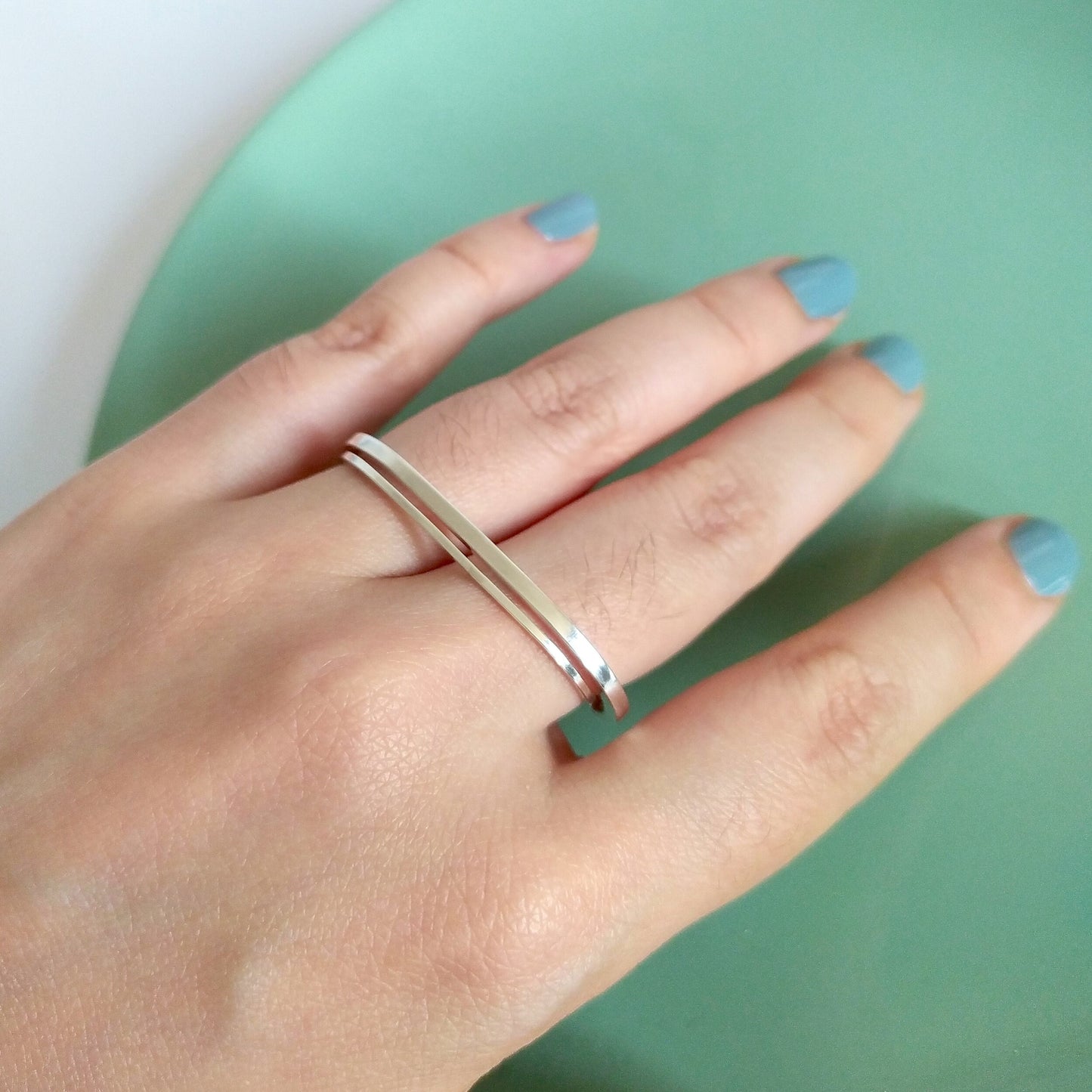 Mia | dainty double ring