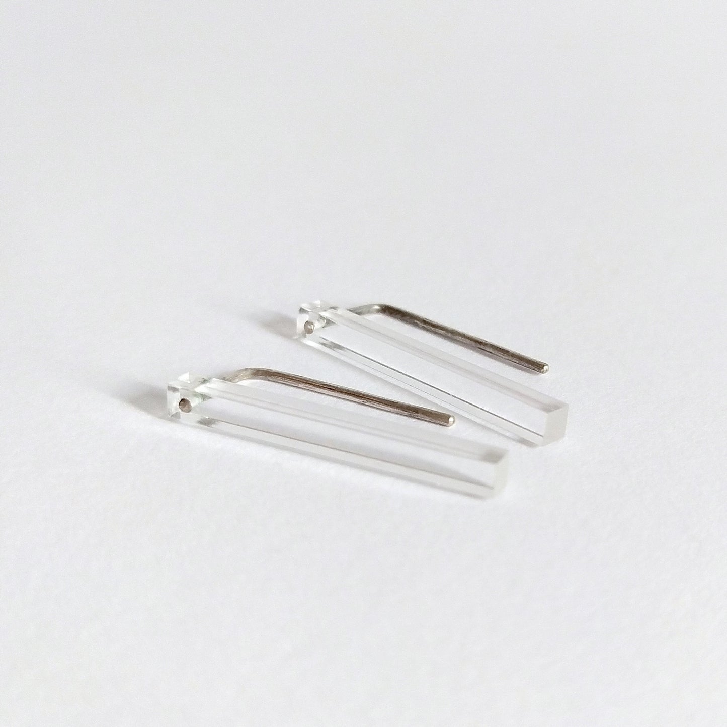 transparente Stab Ohrringe | Viviane