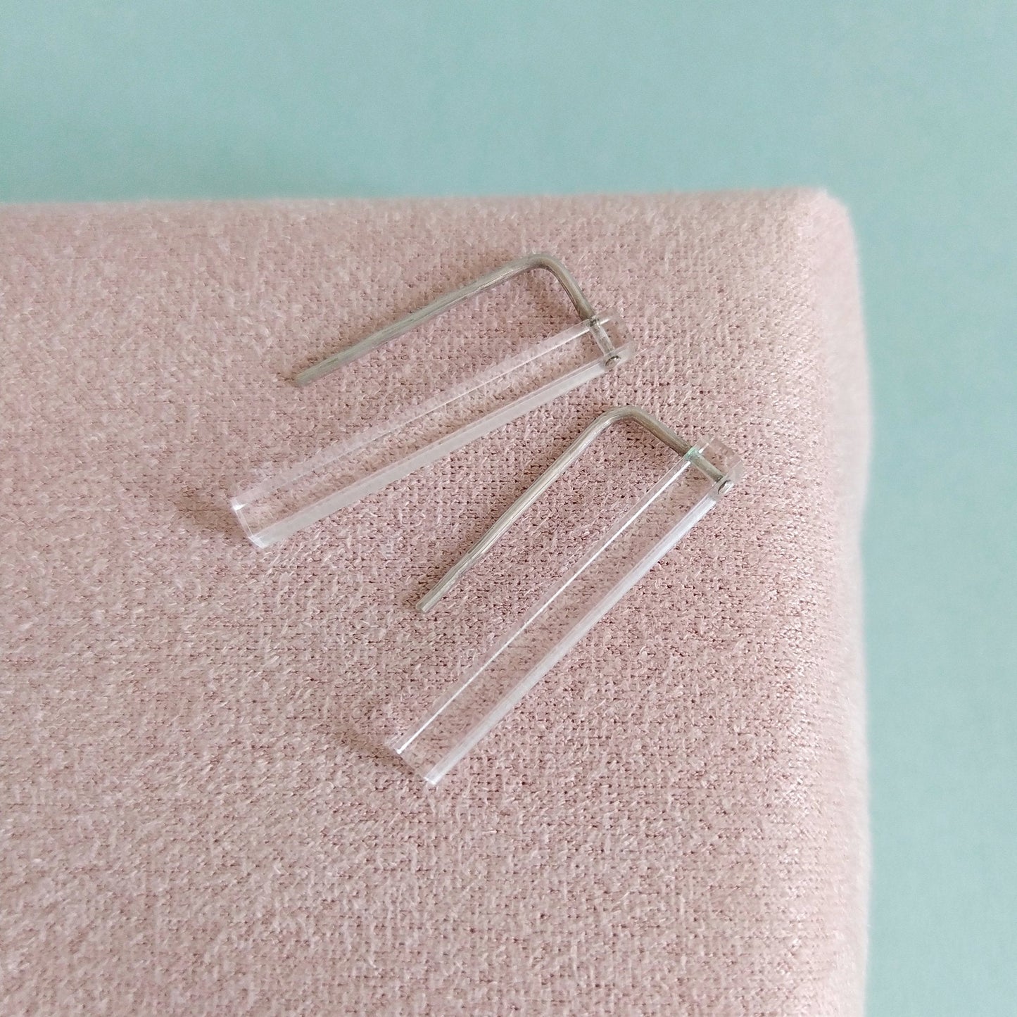 transparente Stab Ohrringe | Viviane