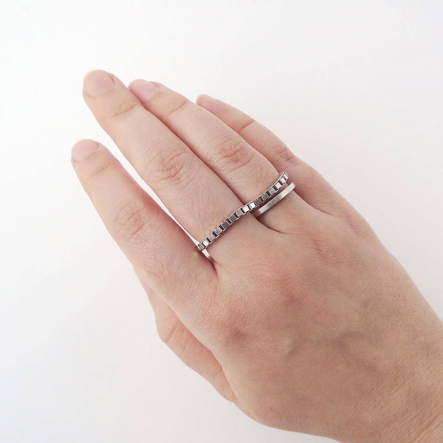 Arda | box chain double ring