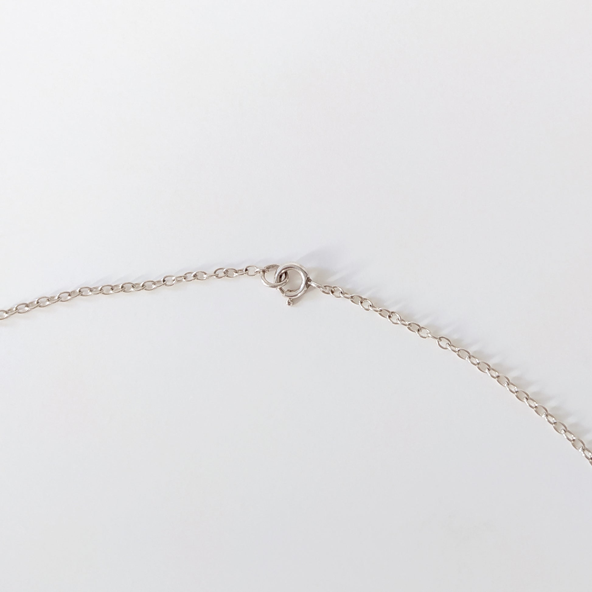 Runa  dainty silver chain with circle pendant – Rebecca Wolf Design