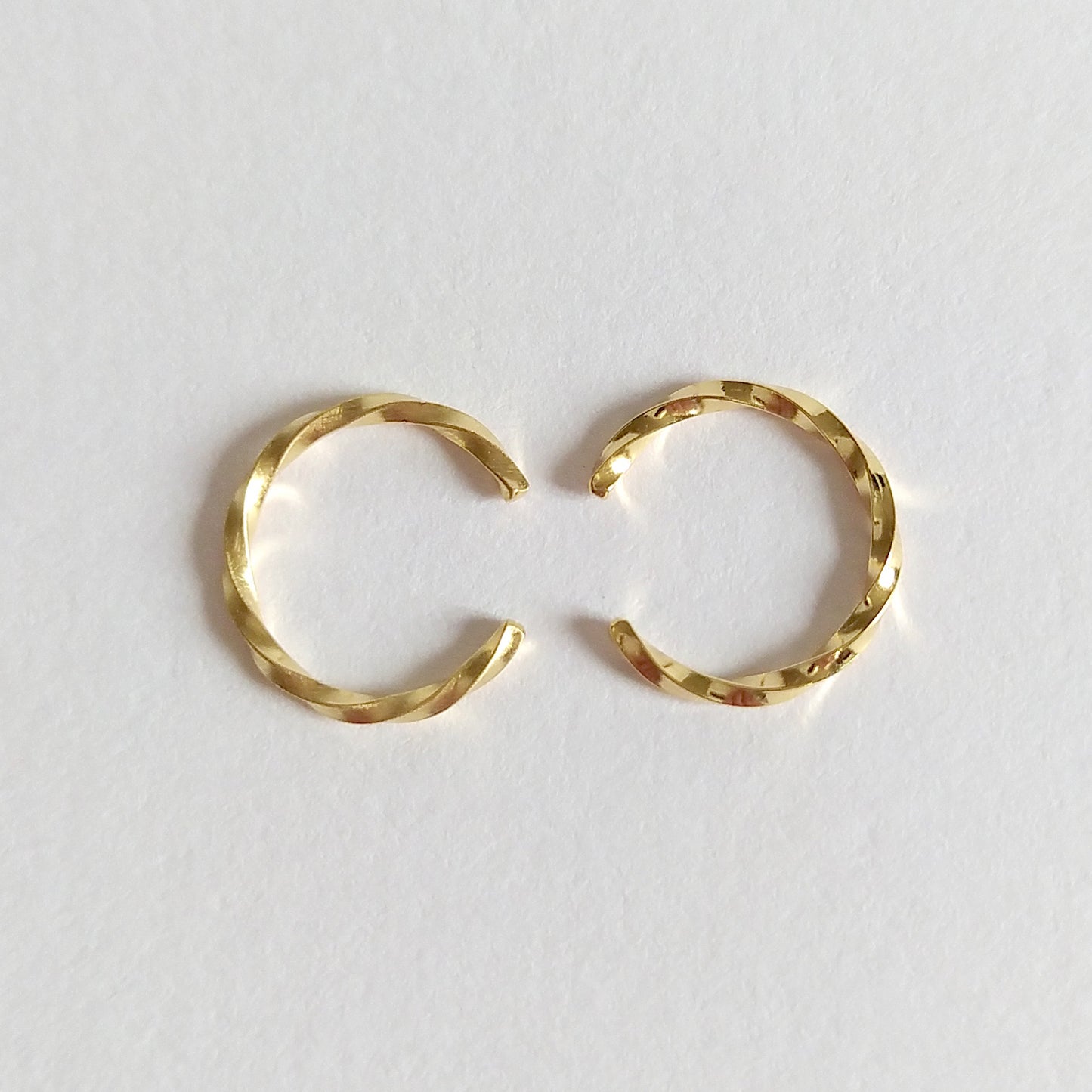Maya | tiny golden twisted ear cuff