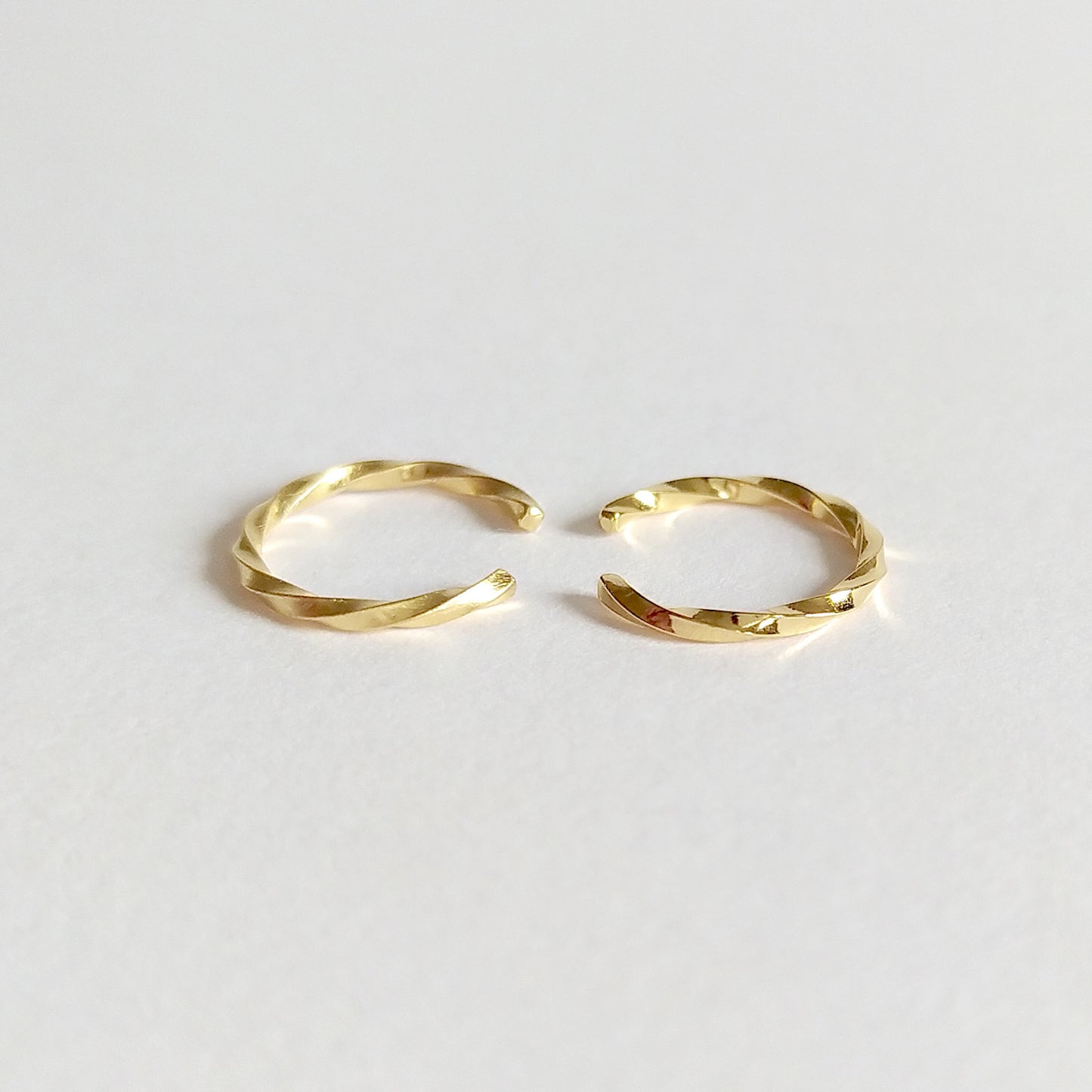 Maya | tiny golden twisted ear cuff