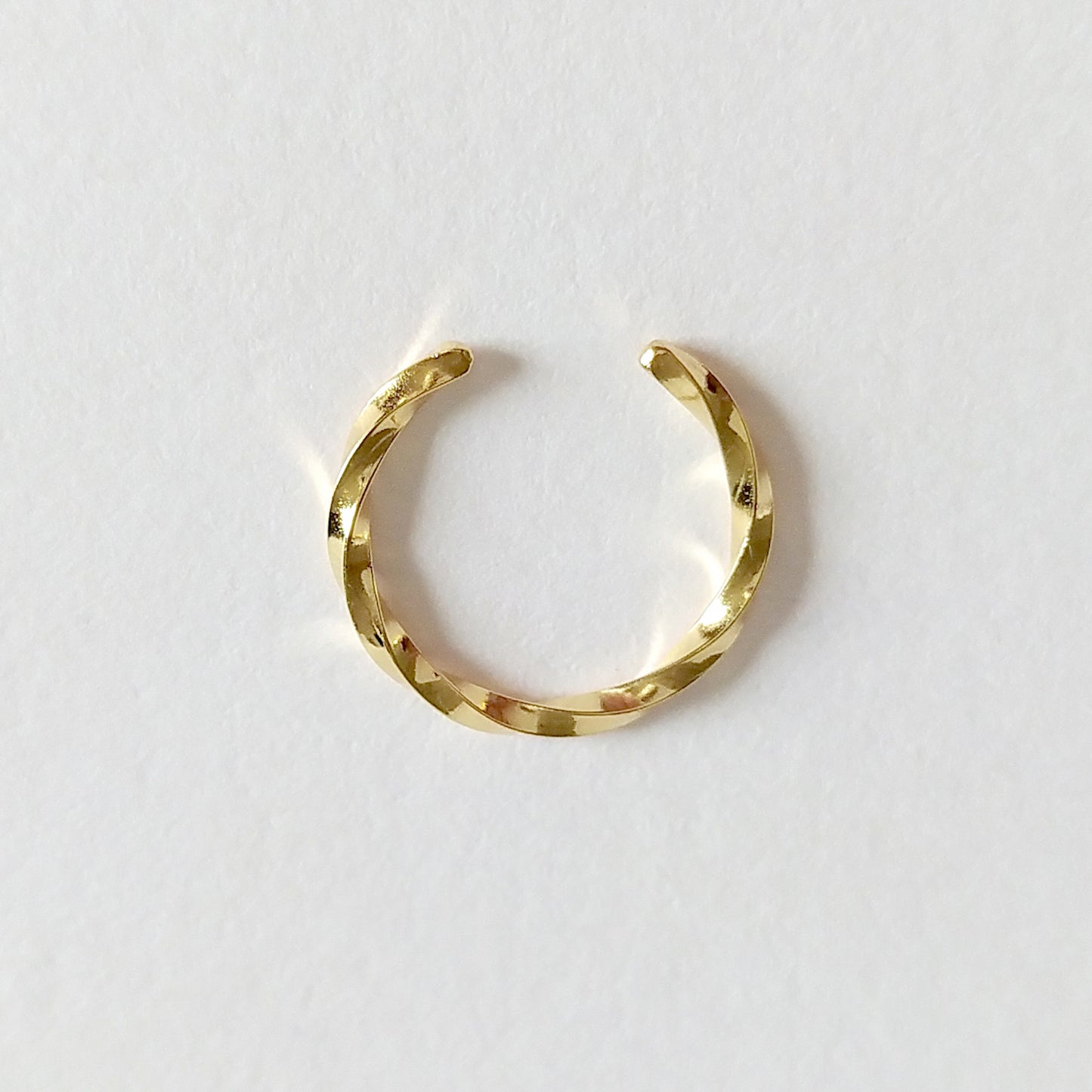 Maya | tiny golden twisted ear cuff