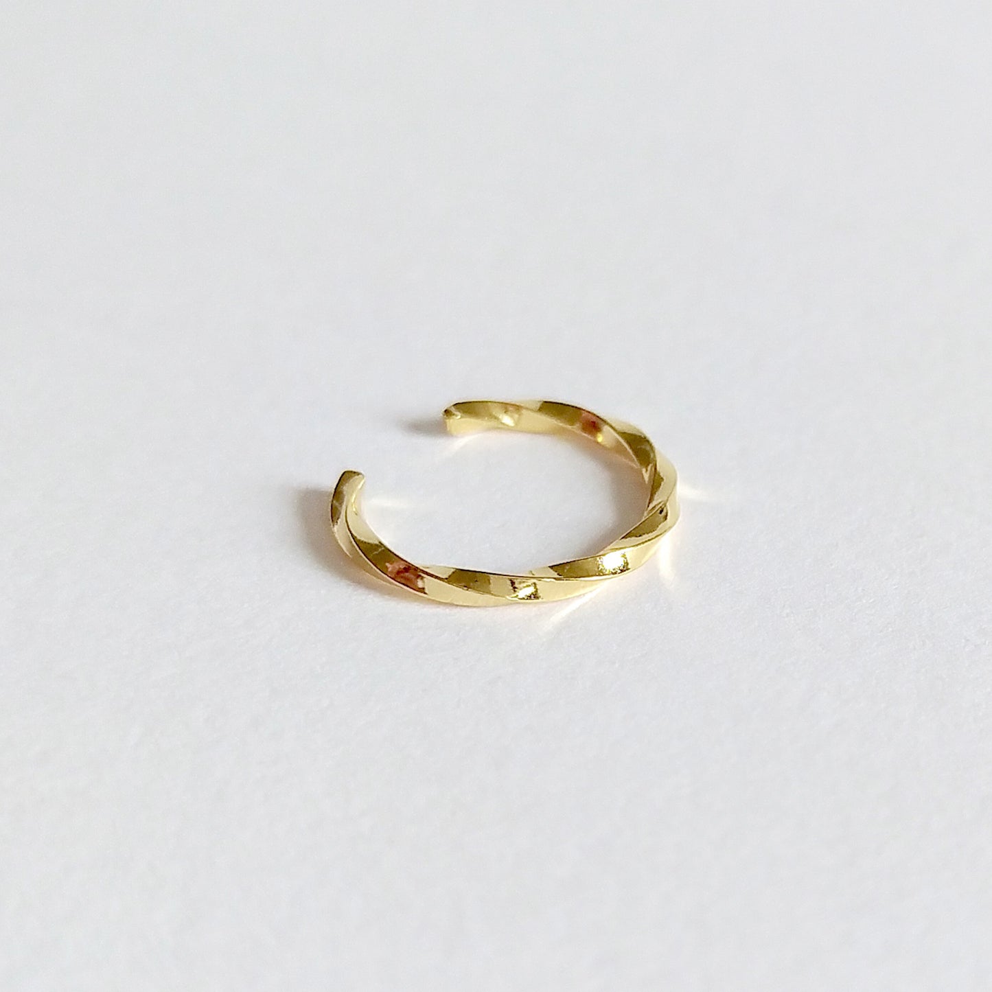 Maya | tiny golden twisted ear cuff