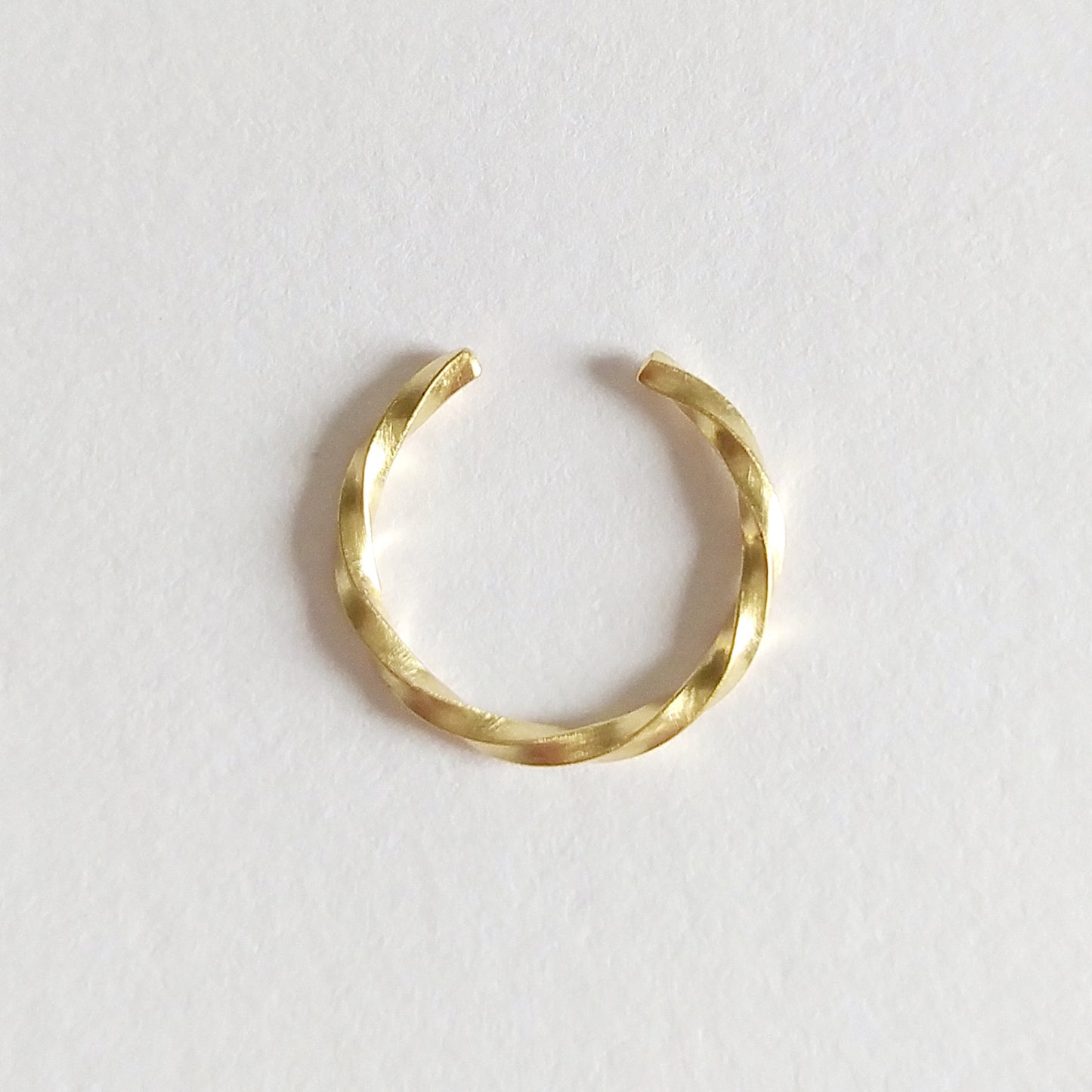 Maya | tiny golden twisted ear cuff