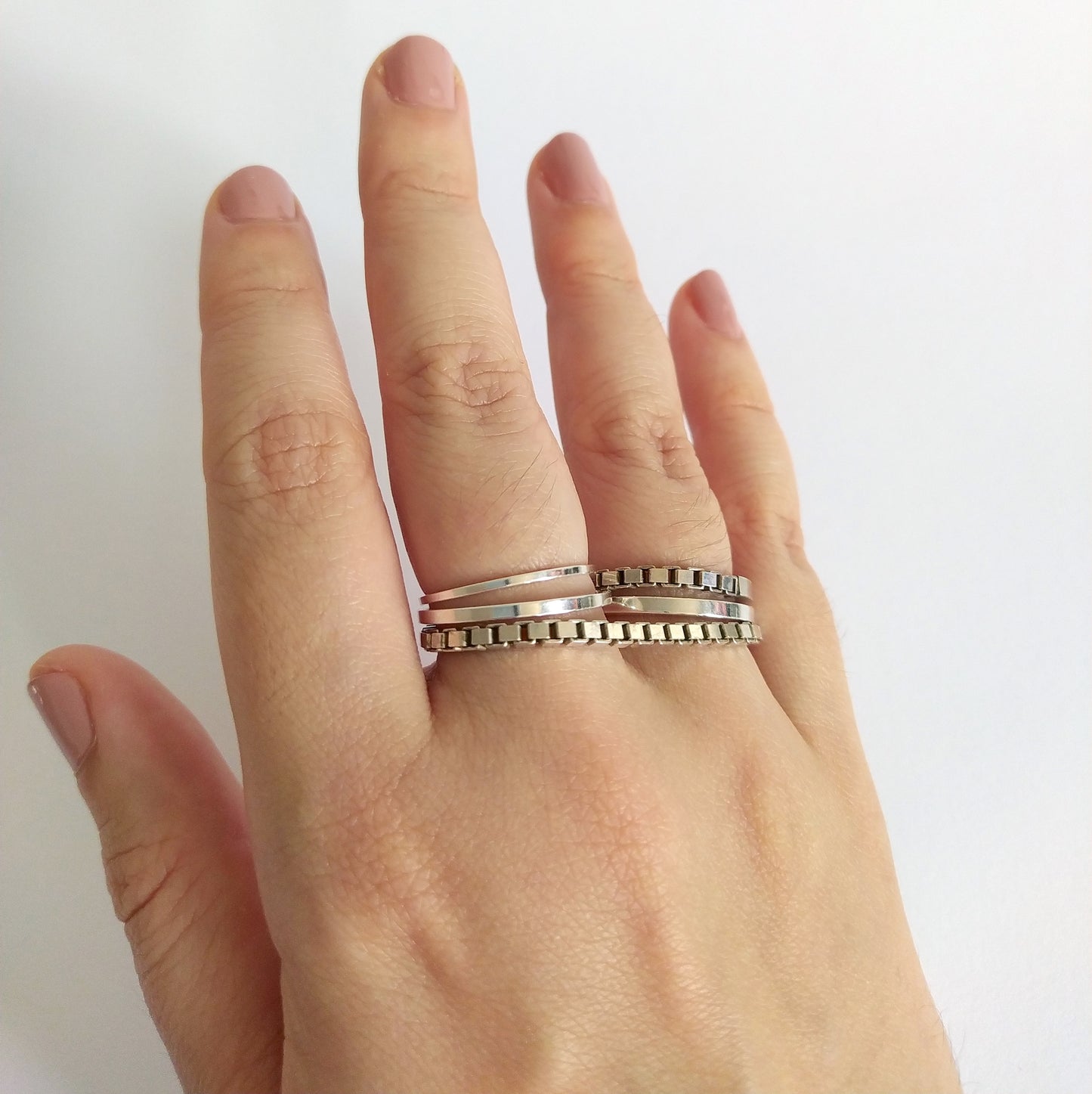 Arda | box chain double ring
