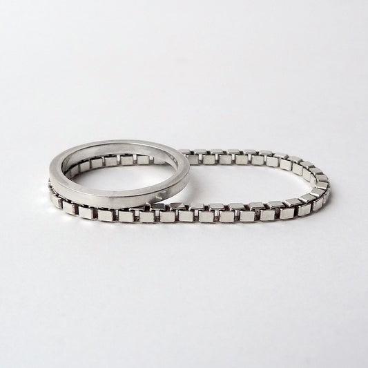 Arda | box chain double ring
