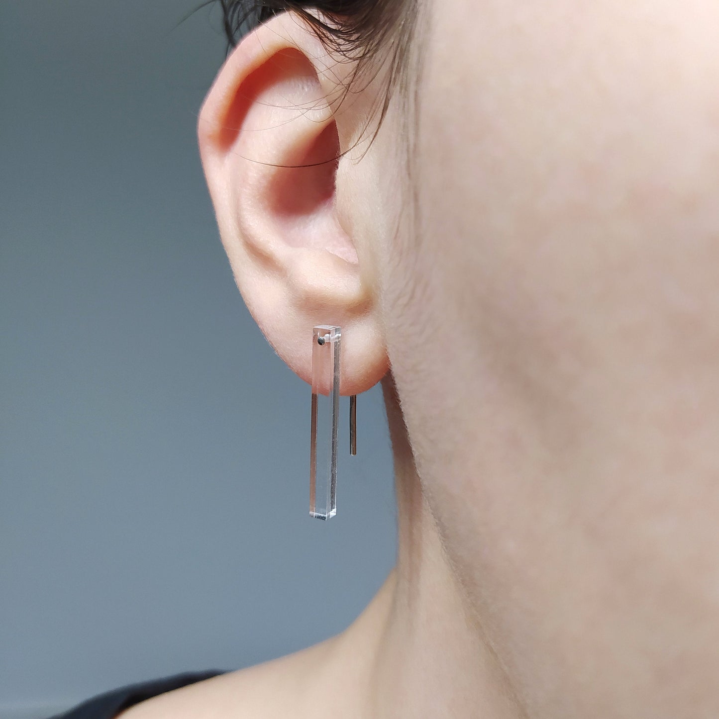 Viviane | lucite bar earrings