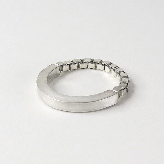 zwei Hälften Ring aus Sterling Silber | Sana