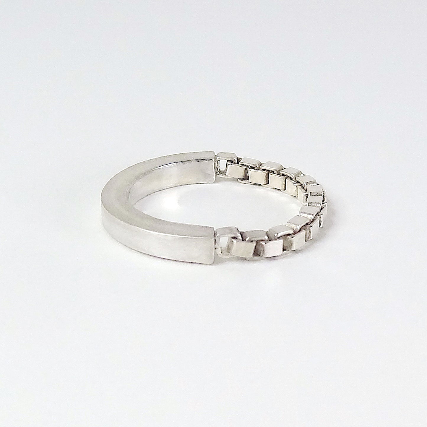 zwei Hälften Ring aus Sterling Silber | Sana